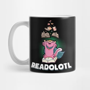 Reading Axolotl Mexican Salamander Readolotl Mug